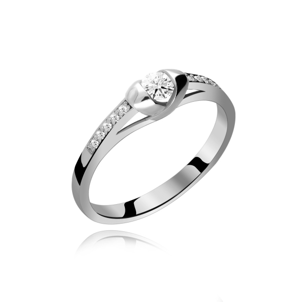 Pierścionek Złoty Z Brylantami 0,20ct RS0256