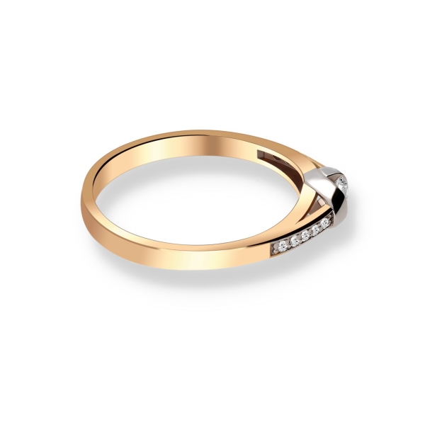 Pierścionek Złoty Z Brylantami 0,20ct RS0256