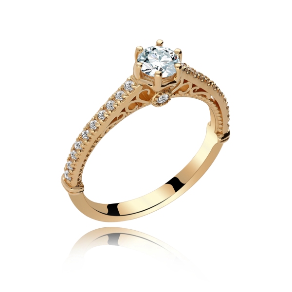 Pierścionek Złoty z Brylantami 0,69 ct RSM0002