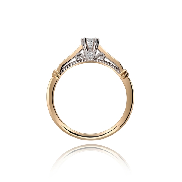 Pierścionek Złoty Z Brylantami 0,22ct RSTB031