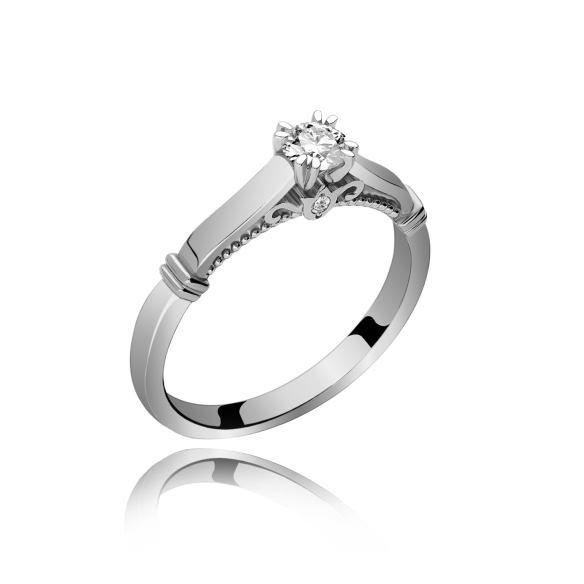 Pierścionek Złoty Z Brylantami 0,22ct RSTB031