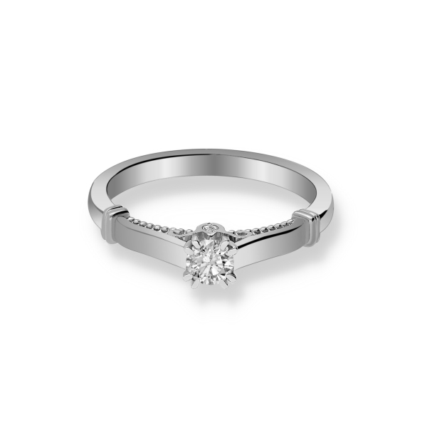 Pierścionek Złoty Z Brylantami 0,22ct RSTB031