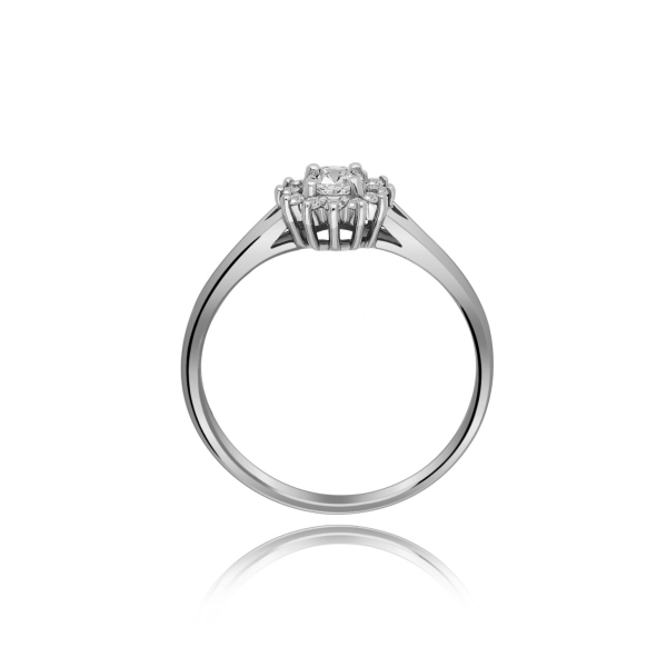 Pierścionek Złoty Z Brylantami 0,32ct RS0315