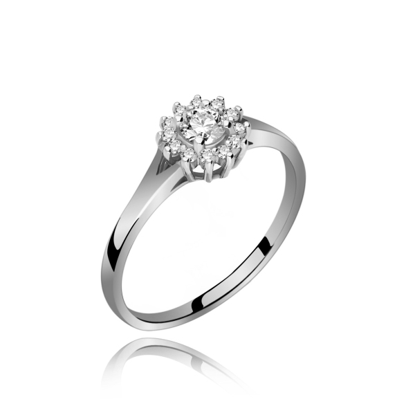Pierścionek Złoty Z Brylantami 0,32ct RS0315