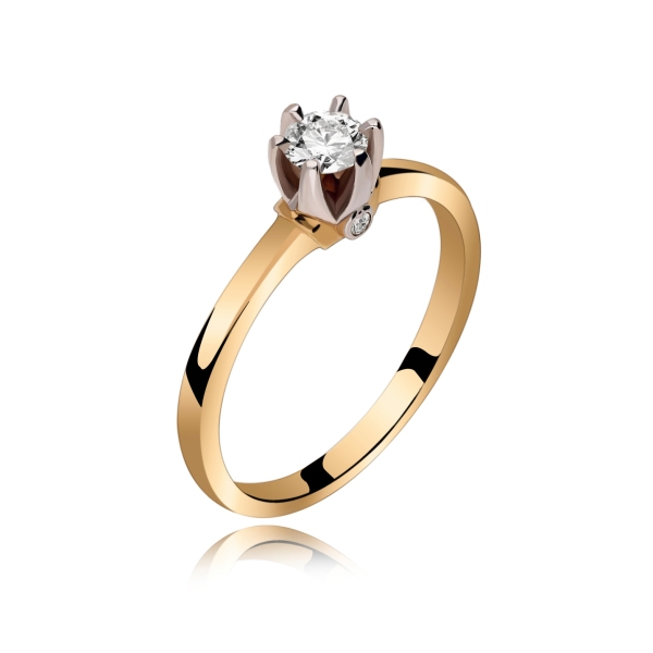 Pierścionek Złoty Z Brylantami 0,28ct RS0473