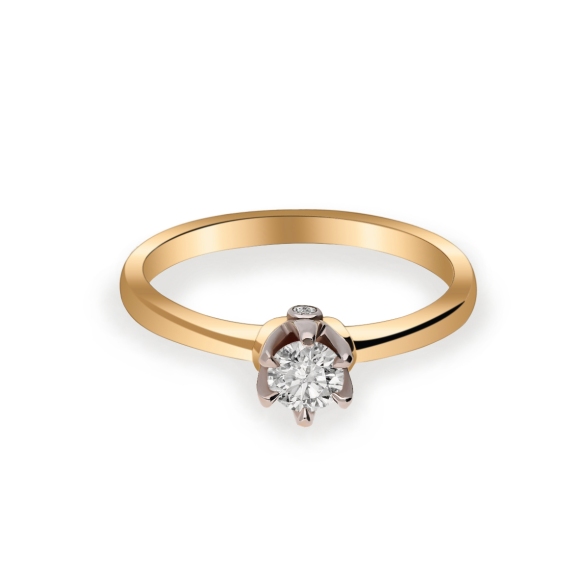 Pierścionek Złoty Z Brylantami 0,28ct RS0473