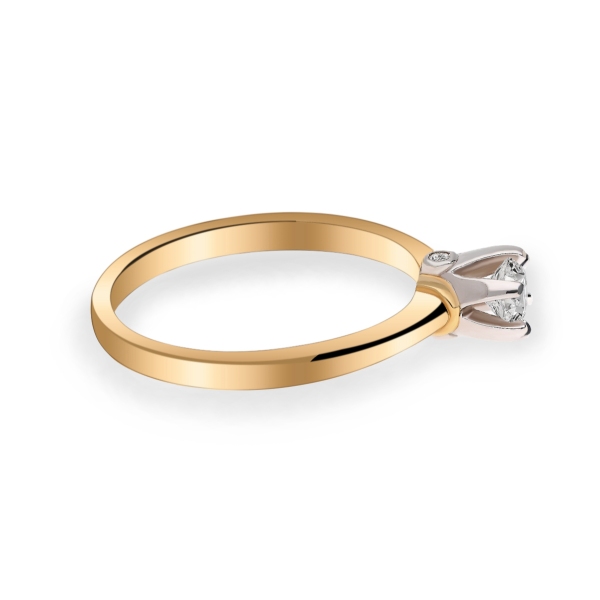 Pierścionek Złoty Z Brylantami 0,28ct RS0473