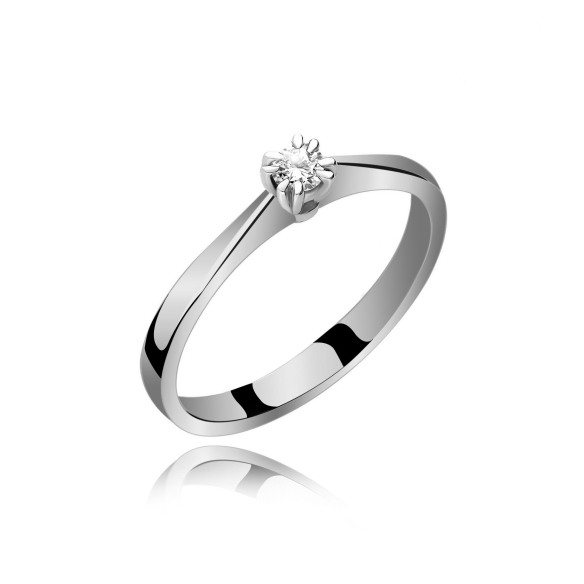 Złoty Pierścionek Z Brylantem 0,15ct RS0408