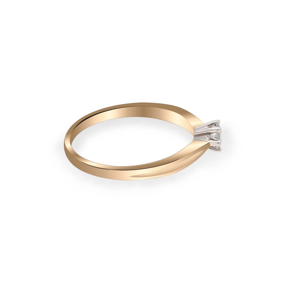 Złoty Pierścionek Z Brylantem 0,20ct RS0435