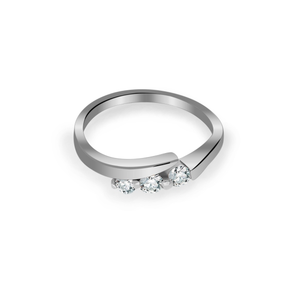 Złoty Pierścionek Z Brylantami 0,19ct RS0199