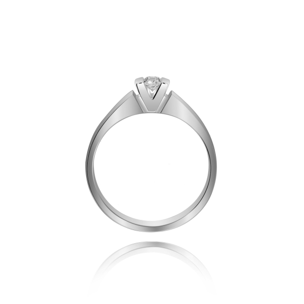 Pierścionek Złoty Z Brylantem 0,10ct RS0198