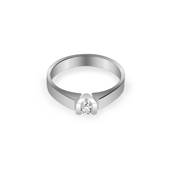 Pierścionek Złoty Z Brylantem 0,10ct RS0198