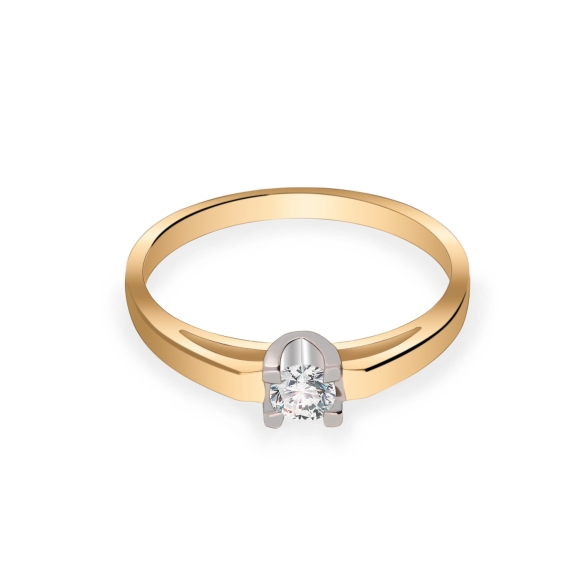 Pierścionek Złoty Z Brylantem 0,20ct RS0277