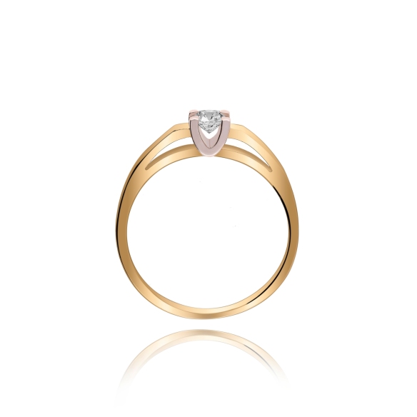 Pierścionek Złoty Z Brylantem 0,20ct RS0277