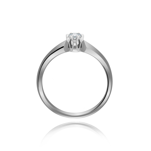 Pierścionek Złoty Z Brylantem 0,15ct RS0488