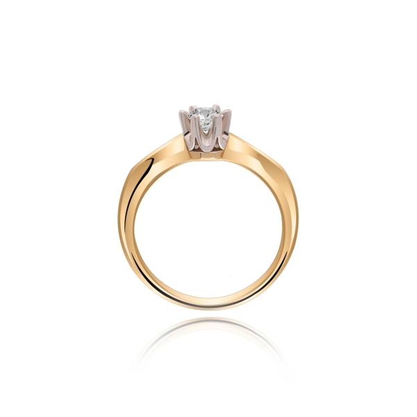 Pierścionek Złoty Z Brylantem 0,30ct RS0055