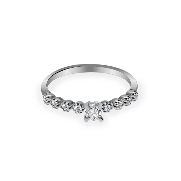 Pierścionek Złoty Z Brylantami 0,27ct RS0308