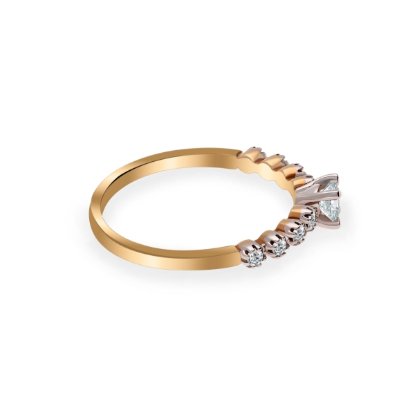 Pierścionek Złoty Z Brylantami 0,27ct RS0308