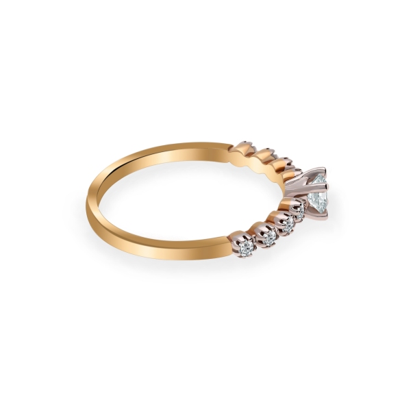 Pierścionek Złoty Z Brylantami 0,27ct RS0308