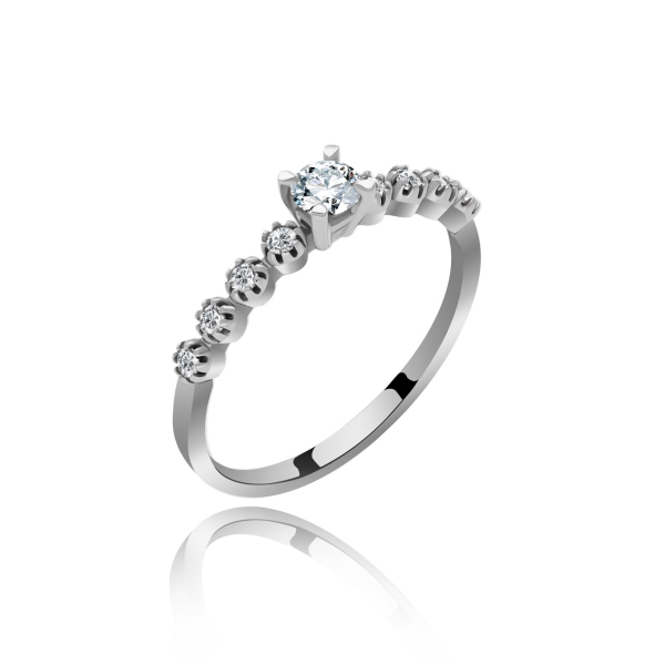 Pierścionek Złoty Z Brylantami 0,27ct RS0308