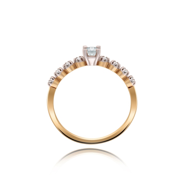 Pierścionek Złoty Z Brylantami 0,27ct RS0308