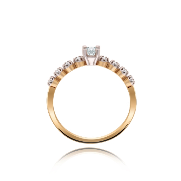Pierścionek Złoty Z Brylantami 0,27ct RS0308