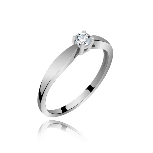 Pierścionek Złoty Z Brylantem 0,15ct RS0346