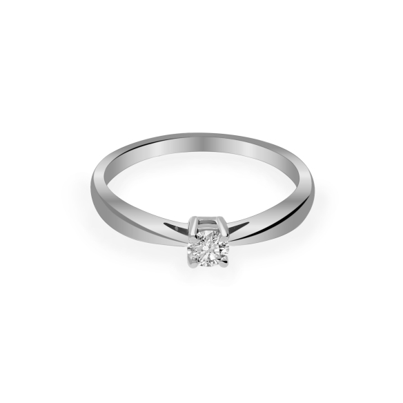 Pierścionek Złoty Z Brylantem 0,15ct RS0140