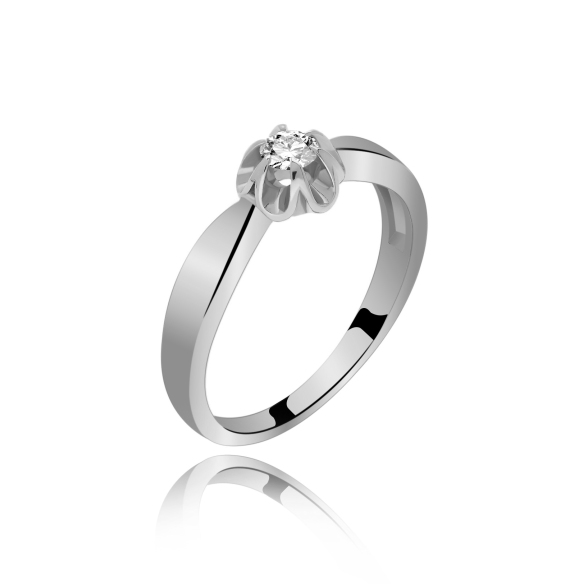 Pierścionek Złoty Z Brylantem 0,15ct RS0180