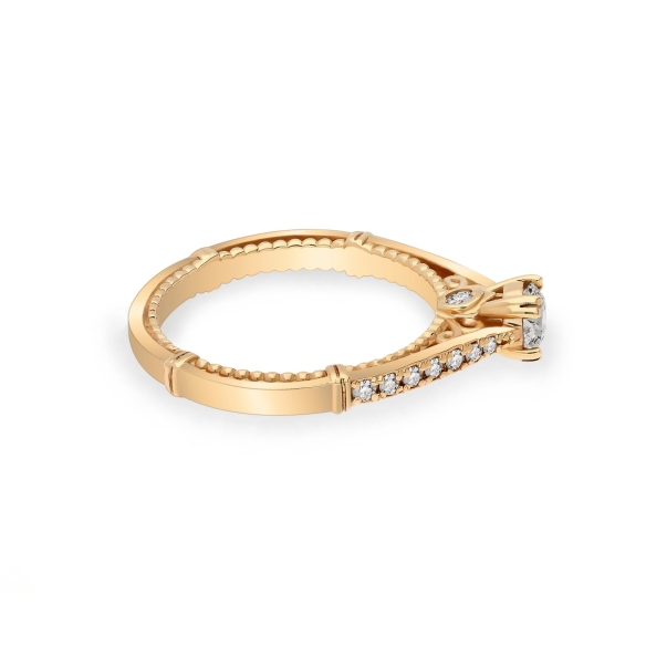 Złoty Pierścionek Z Brylantami 0,49ct RSR102