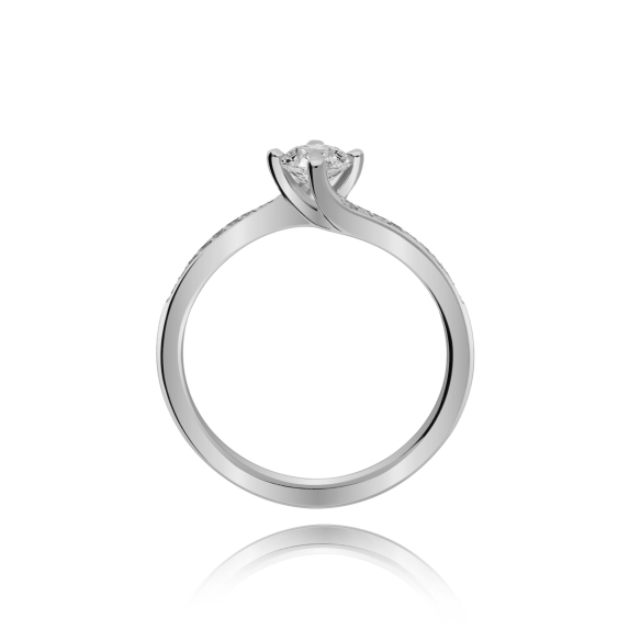 Złoty Pierścionek Z Brylantami 0,49ct RSM0004