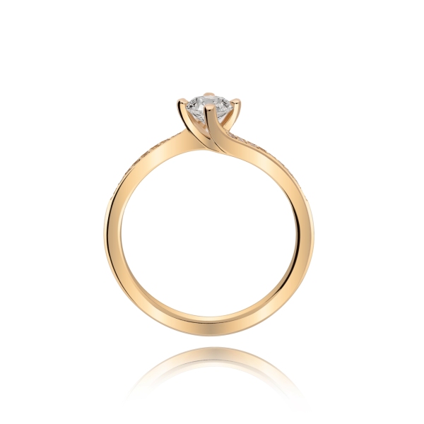 Złoty Pierścionek Z Brylantami 0,49ct RSM0004