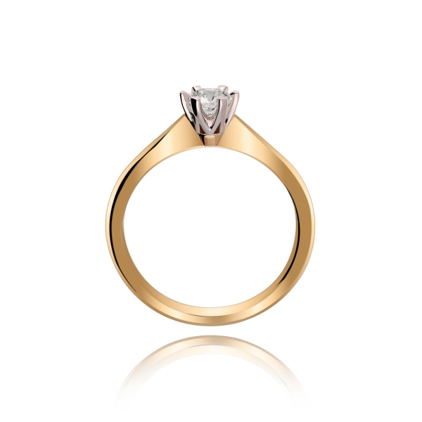 Złoty Pierścionek Z Brylantem 0,30ct RSDI07