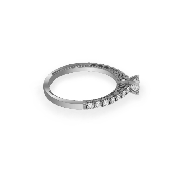 Pierścionek Złoty Z Brylantami 0,51ct RSTB0878