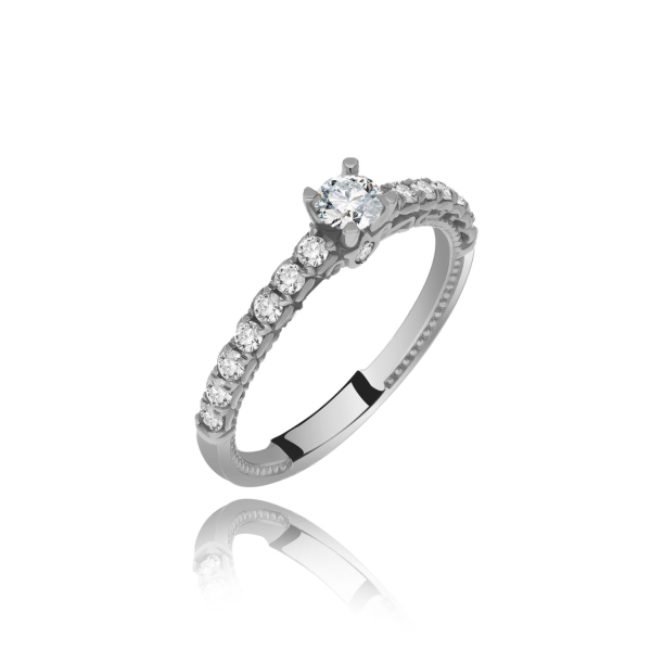 Pierścionek Złoty Z Brylantami 0,51ct RSTB0878