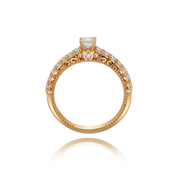 Pierścionek Złoty Z Brylantami 0,51ct RSTB0878