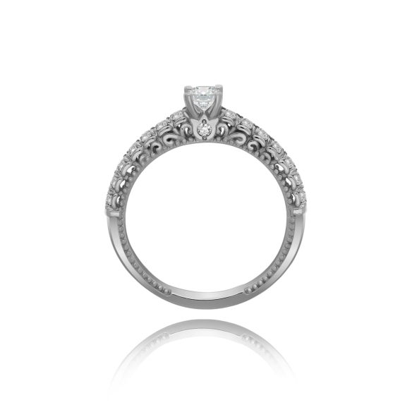 Pierścionek Złoty Z Brylantami 0,51ct RSTB0878