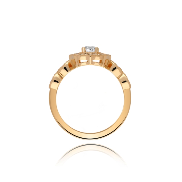 Złoty Pierścionek z Brylantami 0,30ct RSM0006
