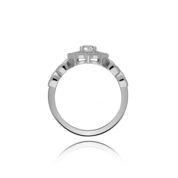 Złoty Pierścionek z Brylantami 0,30ct RSM0006