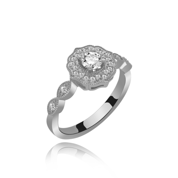 Złoty Pierścionek z Brylantami 0,30ct RSM0006