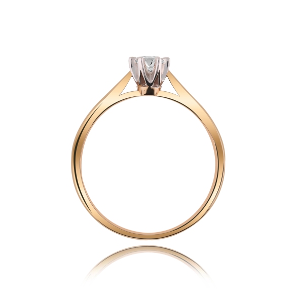 Pierścionek Złoty Z Brylantem 0,20ct RS0336