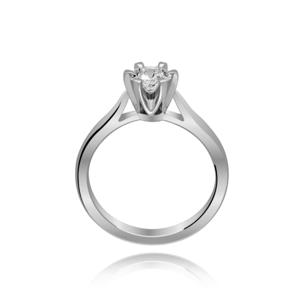 Złoty Pierścionek Z Moissanitem 0,50ct RS0336