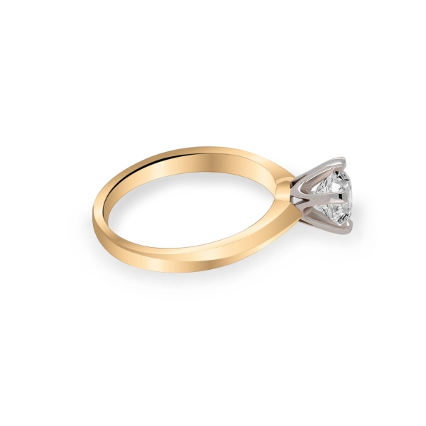 Złoty Pierścionek Z Moissanitem 1,00ct RS0226