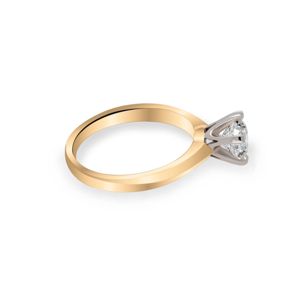 Złoty Pierścionek Z Moissanitem 1,00ct RS0226