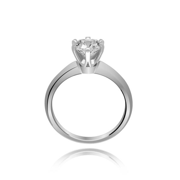 Złoty Pierścionek Z Moissanitem 1,00ct RS0226