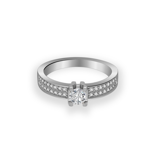 Pierścionek Złoty Z Brylantami 0,48 ct RSM0007