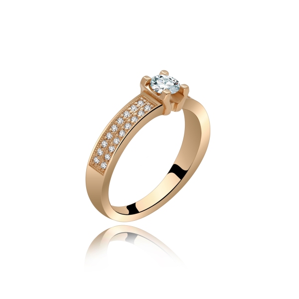 Pierścionek Złoty Z Brylantami 0,48 ct RSM0007