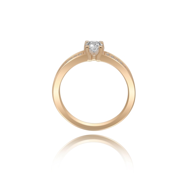 Pierścionek Złoty Z Brylantami 0,48 ct RSM0007
