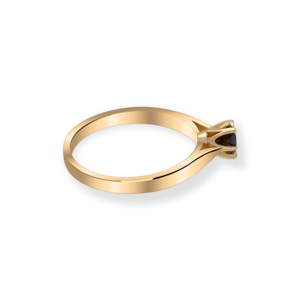 Pierścionek Z Czarnym Brylantem 0,25ct RS0336