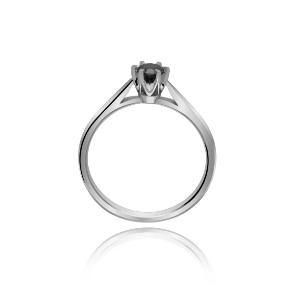 Pierścionek Z Czarnym Brylantem 0,25ct RS0336